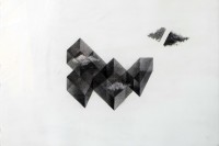 Danish Ahmed, 22 x 15 Inch, Cuboid, Cuboid Charcoal & colored pencil on paper, Abstract Painting, AC-DAH-001 Danish Ahmed, 22 x 15 Inch, Cuboid, Cuboid Charcoal & colored pencil on paper, Abstract Painting, AC-DAH-001